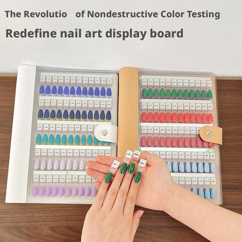 Nail Color Display Book, Magnetic Nail Swatches Book, Professional Nails Art Salon Design Display Booklet for Manicurist, No Need Pasting and Glue - Image 3